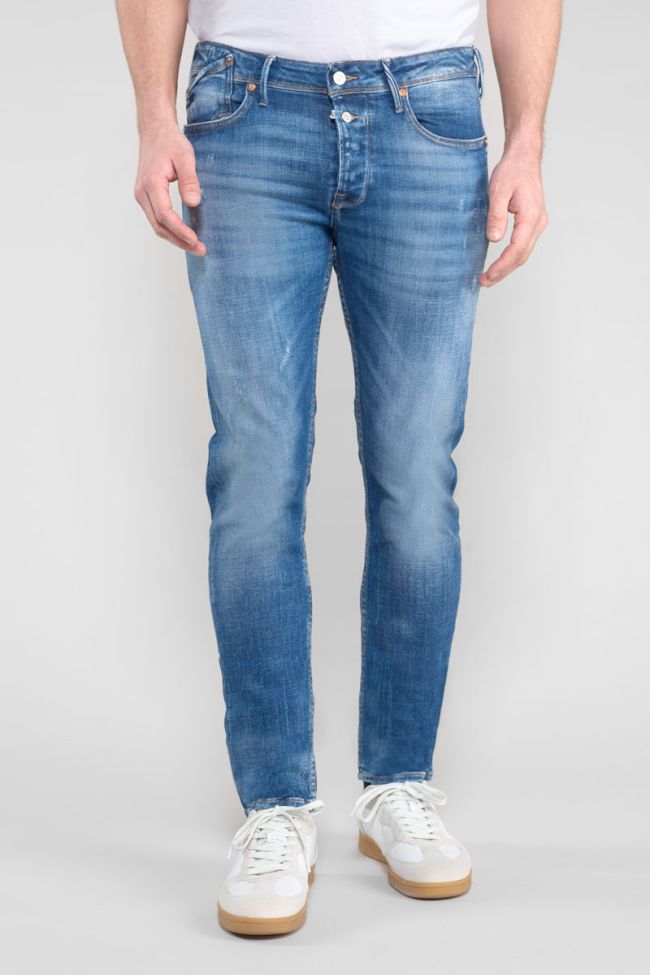 Jeans 600/17 adjusted Basic destroy blau Nr.3