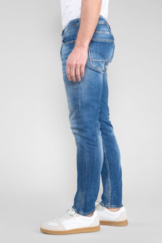 Jeans 600/17 adjusted Basic destroy blau Nr.3