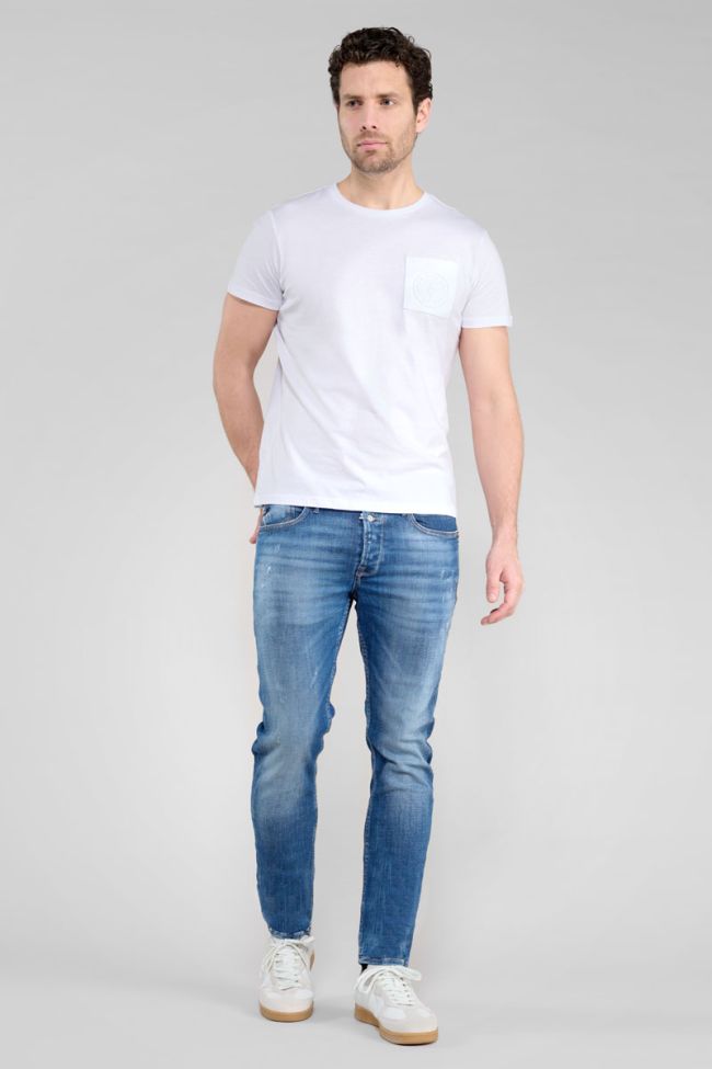 Jeans 600/17 adjusted Basic destroy blau Nr.3