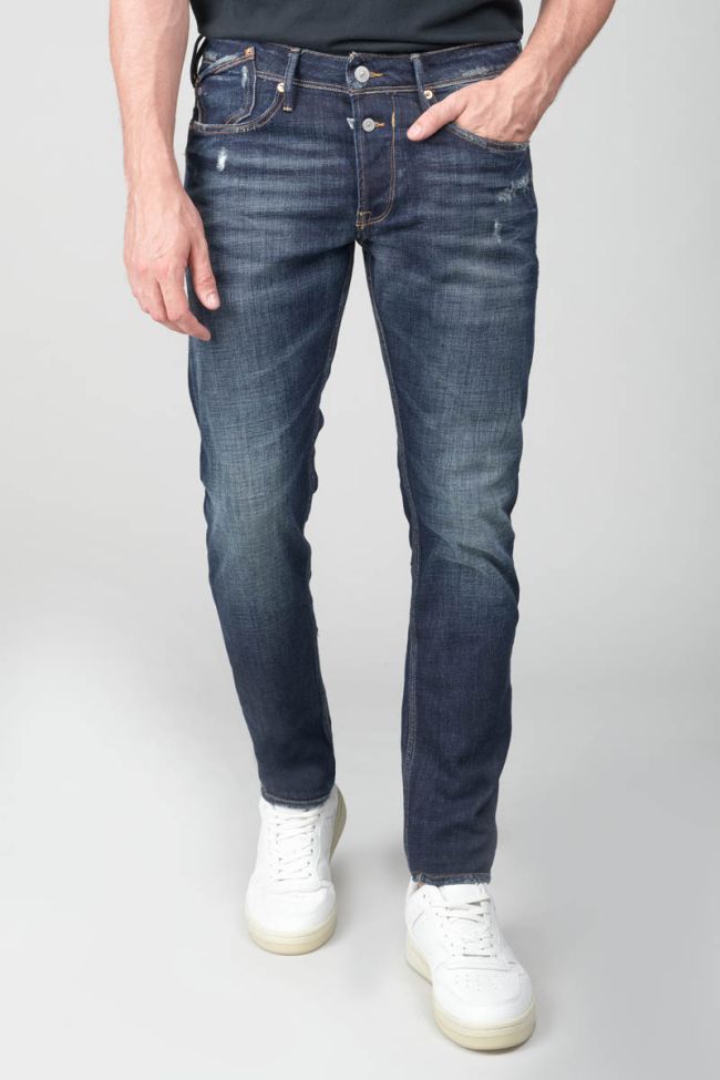 Jeans 600/17 adjusted Basic destroy blau Nr.1