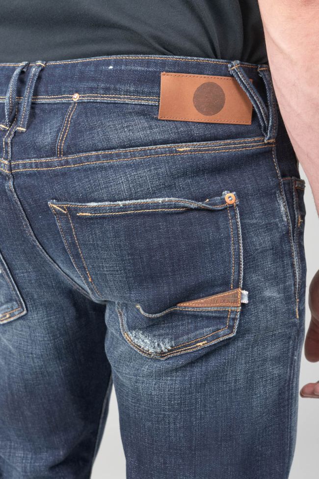 Jeans 600/17 adjusted Basic destroy blau Nr.1