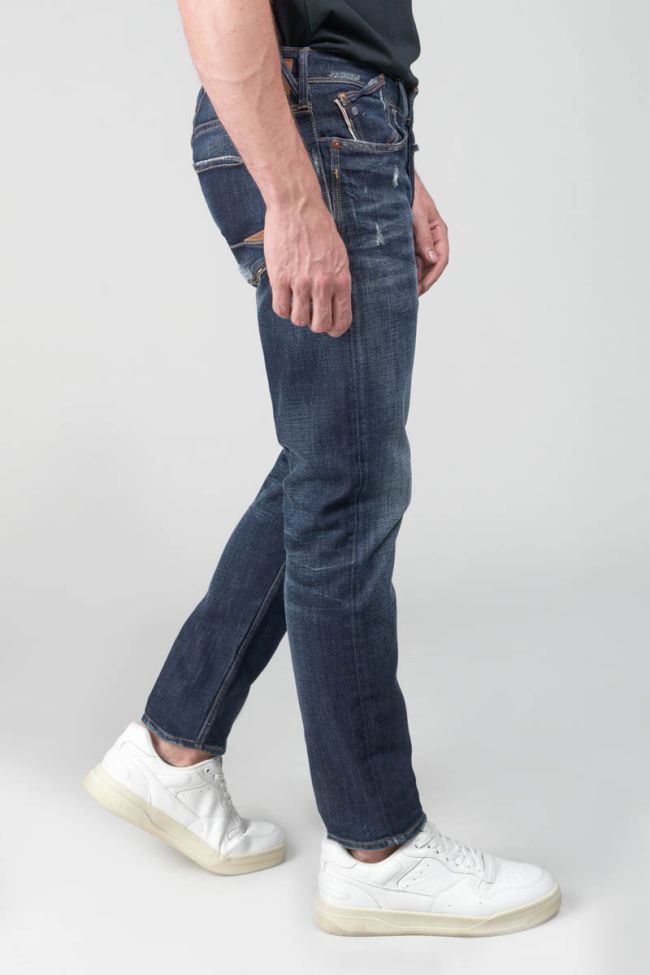 Jeans 600/17 adjusted Basic destroy blau Nr.1