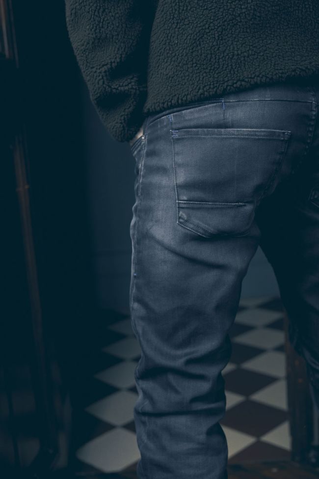 Jeans 700/11 slim Musset beschichtet blau-schwarz Nr.3