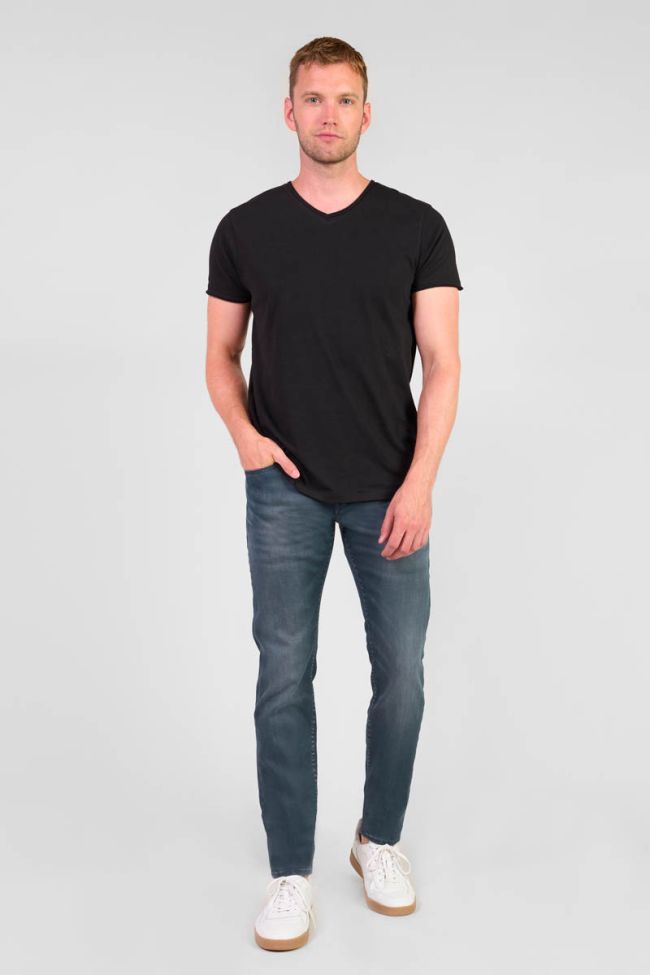 Jeans 700/11 slim Musset beschichtet blau-schwarz Nr.3