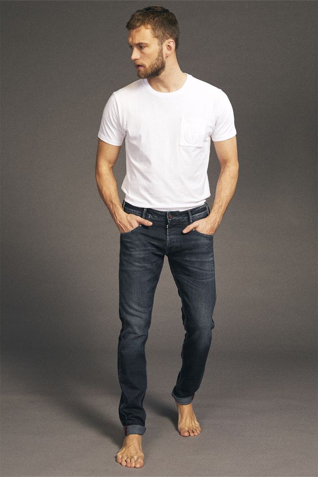 Jeans 700/11 slim Roll blau-schwarz Nr.2