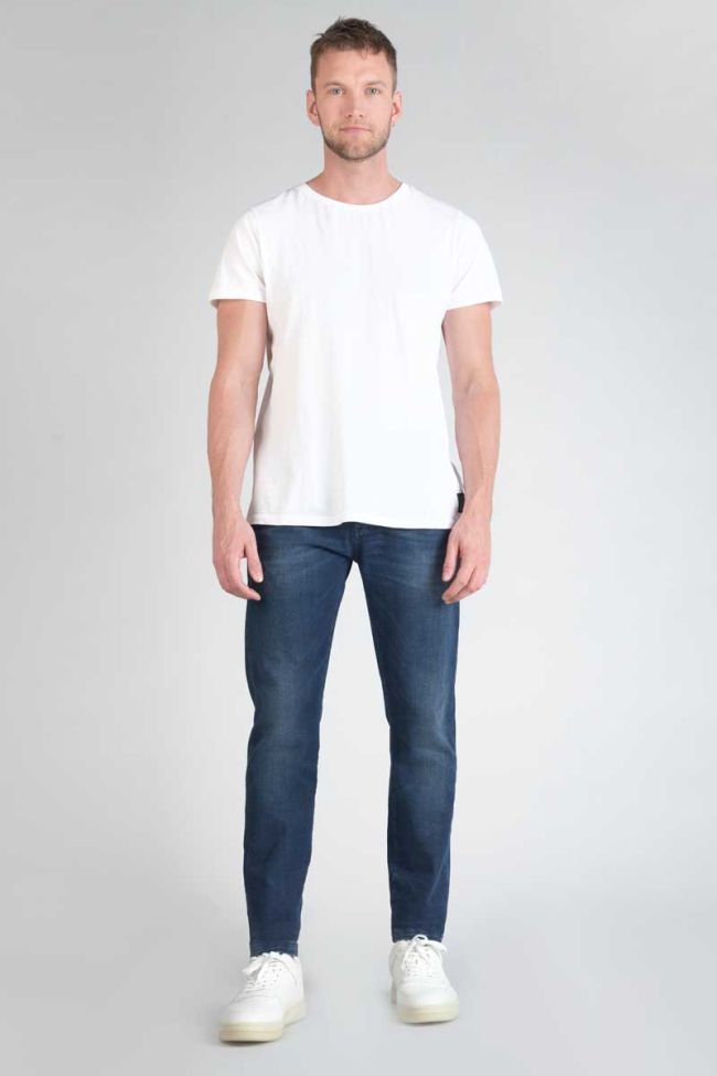 Dejean Chino-Hose aus blauem Jeansstoff