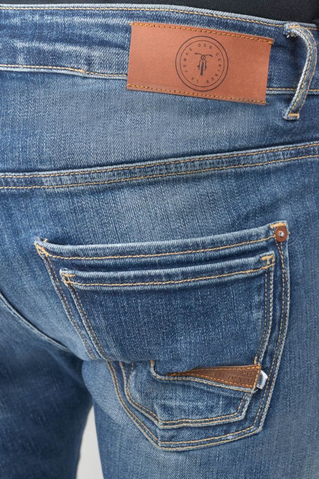 Jeans power skinny Picpus 7/8 destroy blau Nr.2