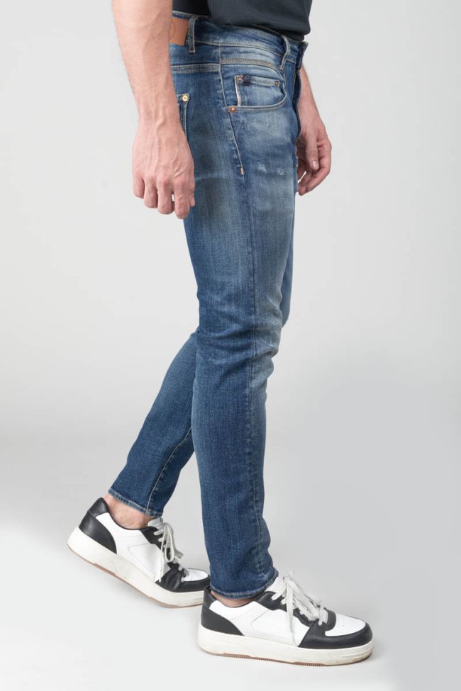 Jeans power skinny Picpus 7/8 destroy blau Nr.2