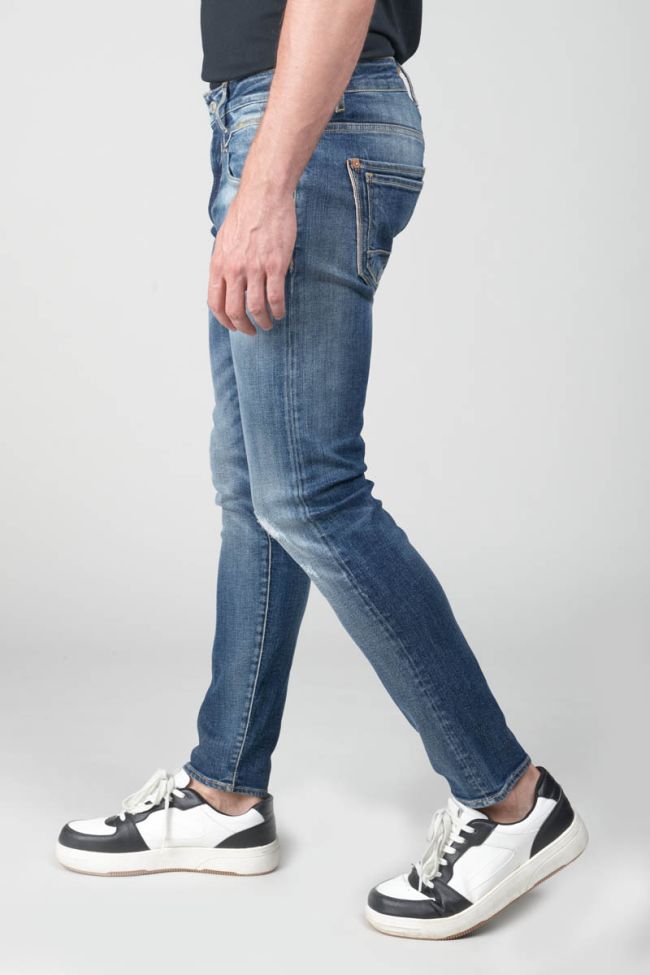Jeans power skinny Picpus 7/8 destroy blau Nr.2