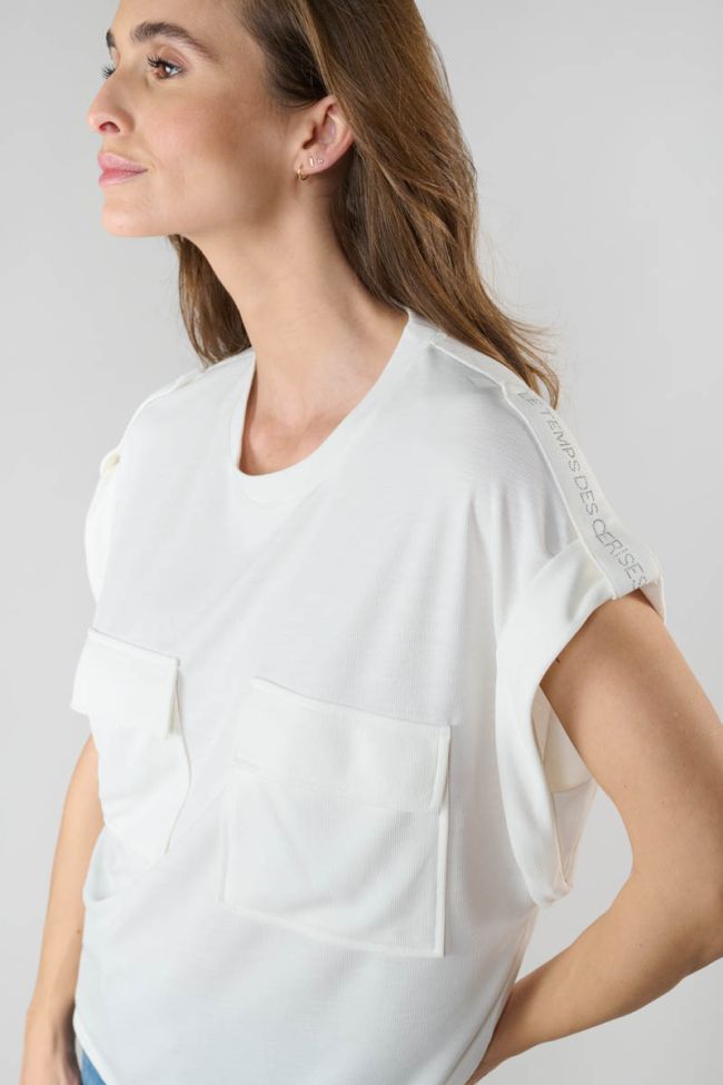 T-shirt Freesia in weiß