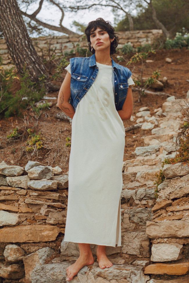 Langes kleid Ixora in braun