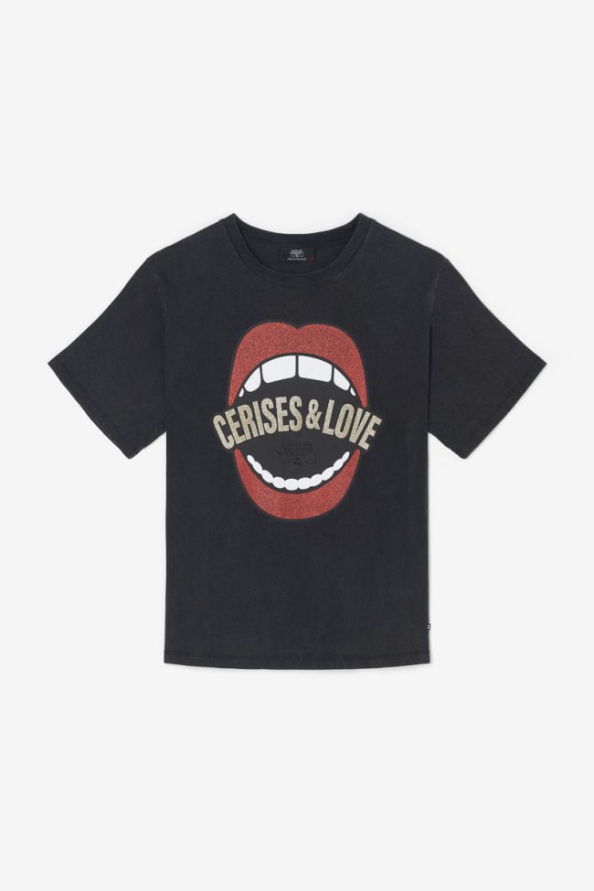 T-shirt Joel in schwarz