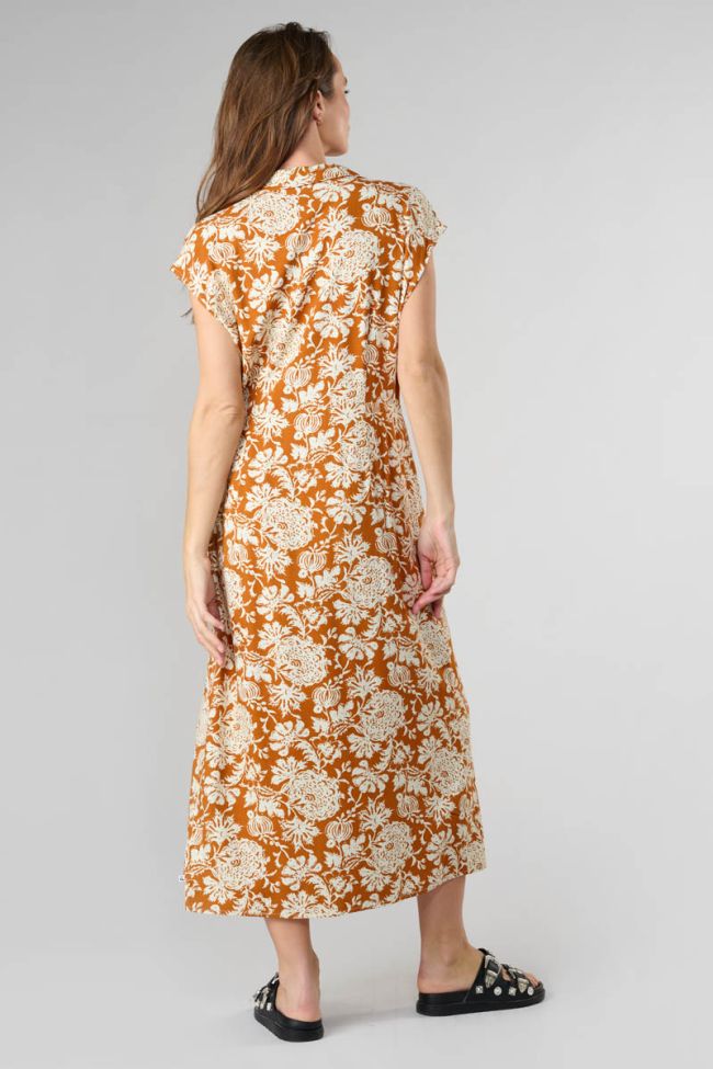 Langes kleid Joubarb in weiß