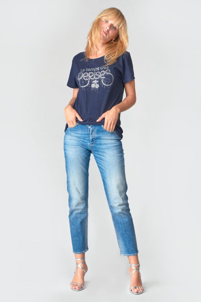 T-shirt Marty in blau