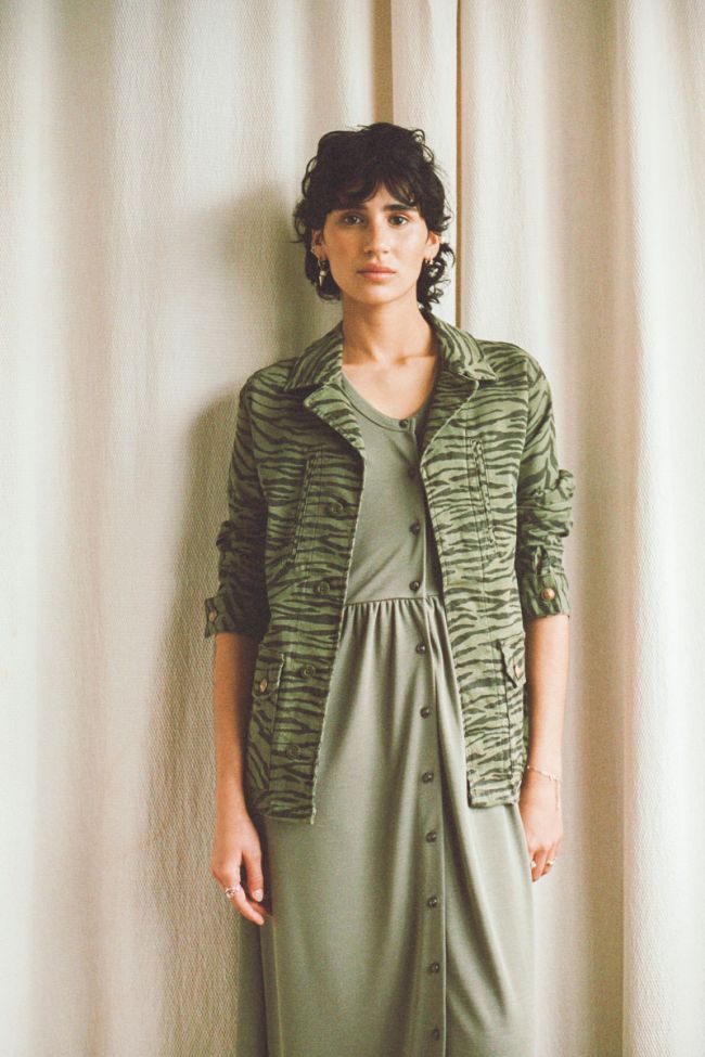 Jacke Milizebr in grün