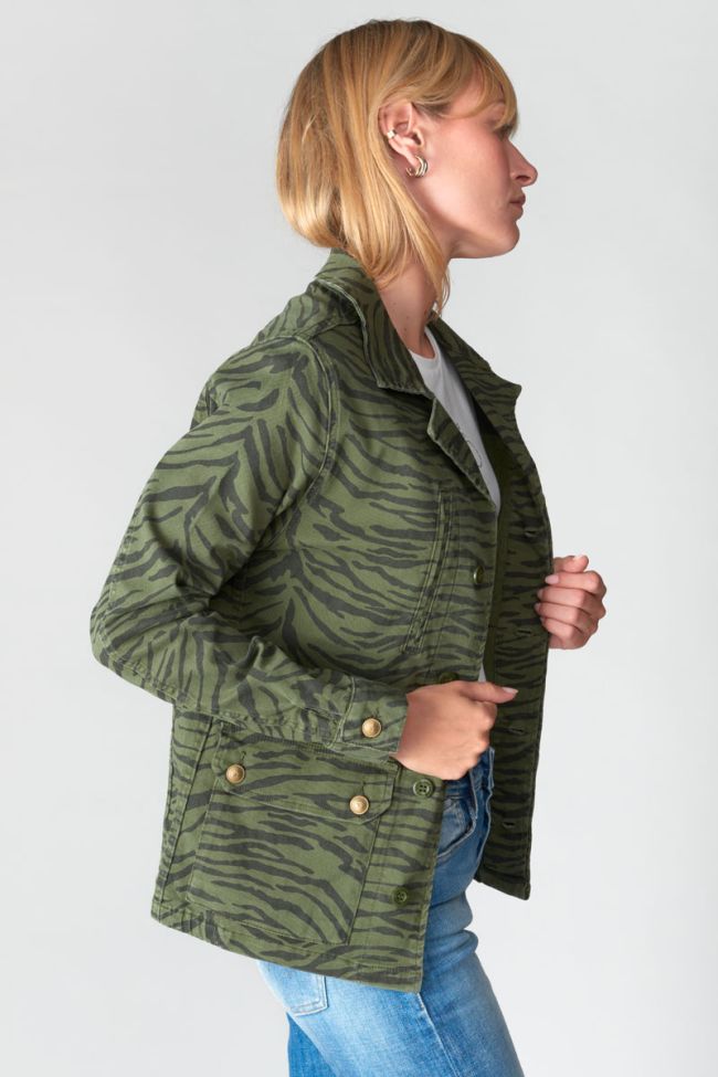 Jacke Milizebr in grün