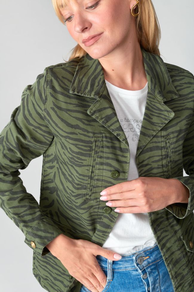 Jacke Milizebr in grün