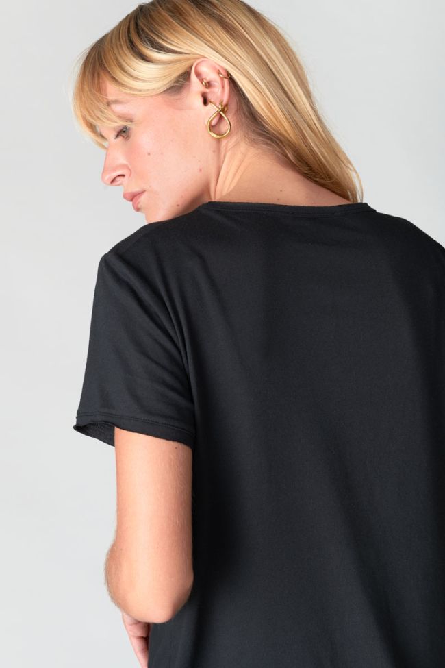 T-shirt Quinn in schwarz