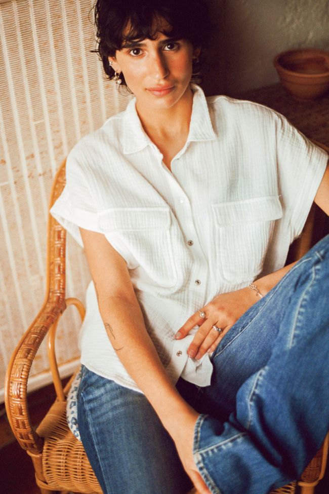 Hemd Weigela in weiß