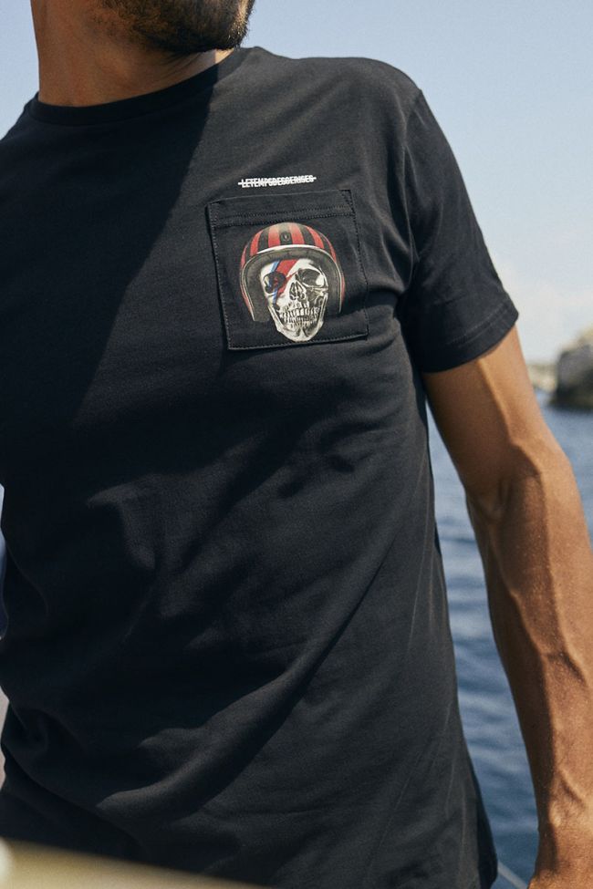 T-shirt Holt in schwarz