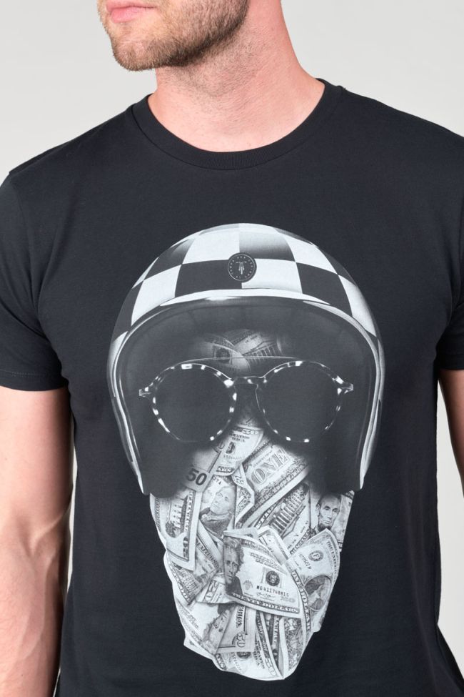 T-shirt Peralta in schwarz