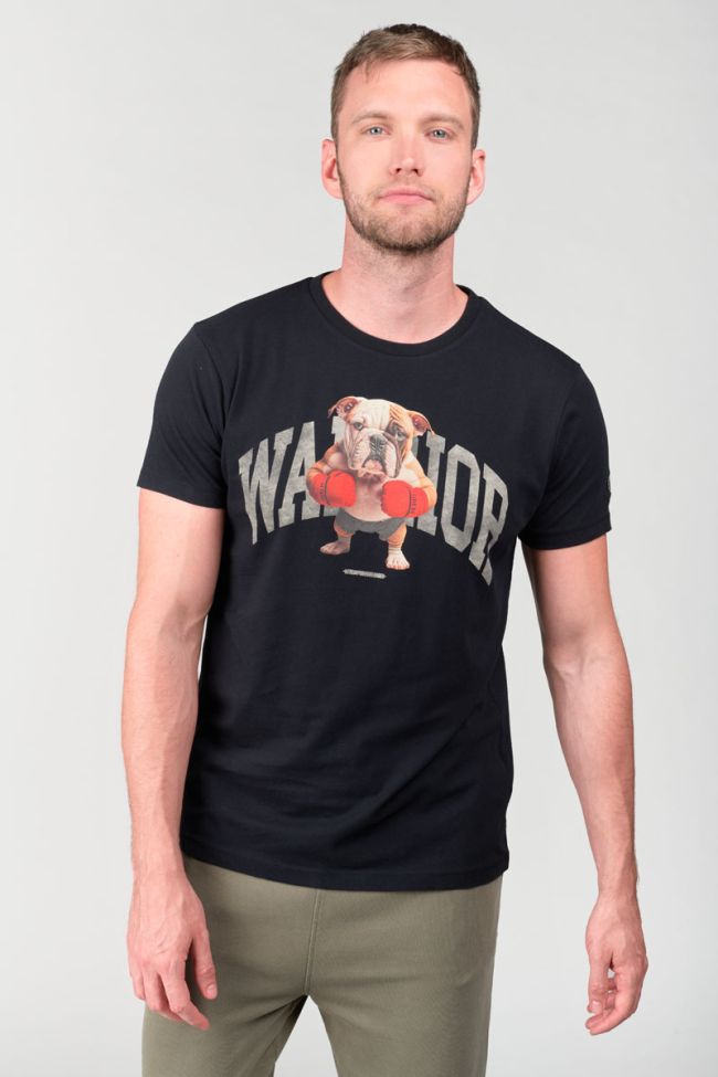 T-shirt Wells in schwarz