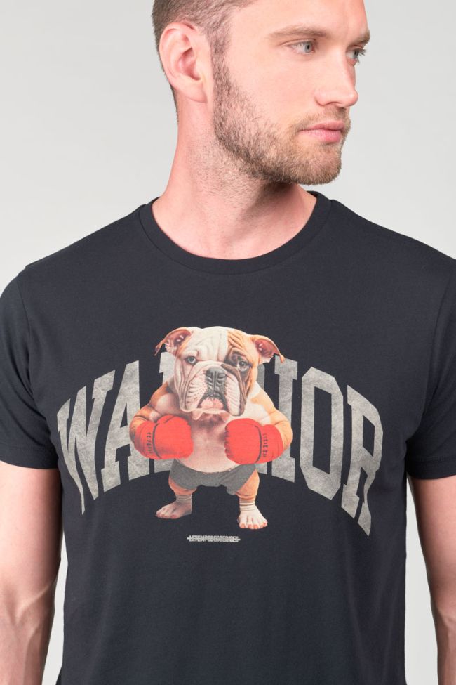 T-shirt Wells in schwarz