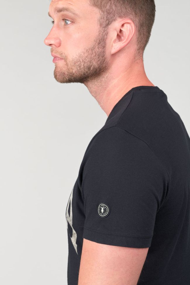 T-shirt Wells in schwarz