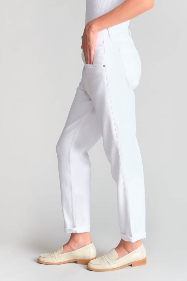 Jeans 400/60 girlfriend Thil high waist weiß 