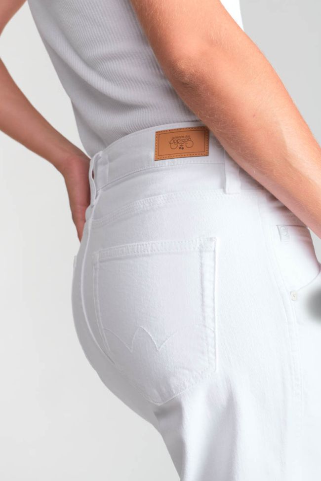 Jeans 400/60 girlfriend Thil high waist weiß 