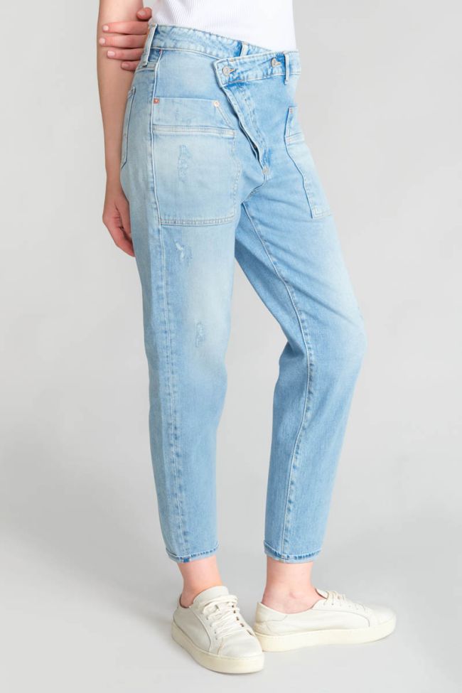 Jeans boyfit Cosy Pocket 7/8 destroy blau Nr.5