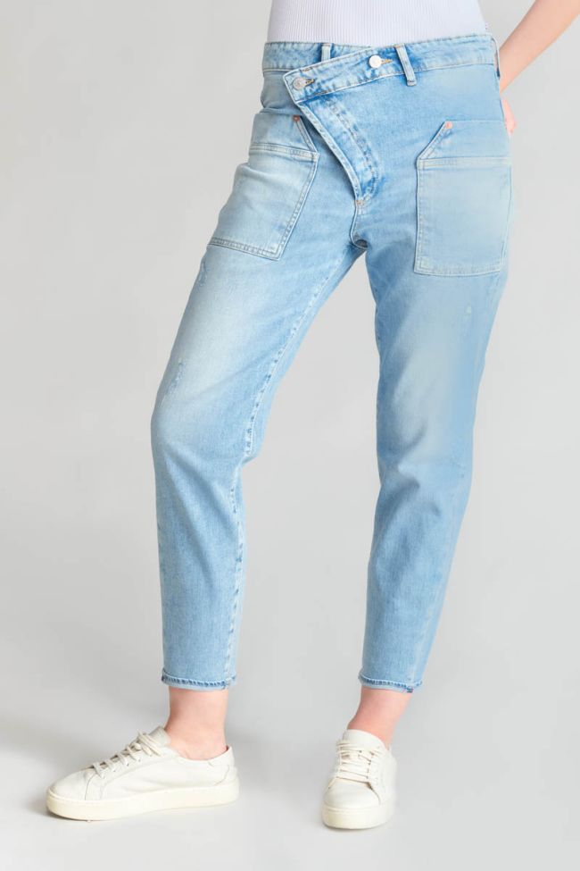 Jeans boyfit Cosy Pocket 7/8 destroy blau Nr.5