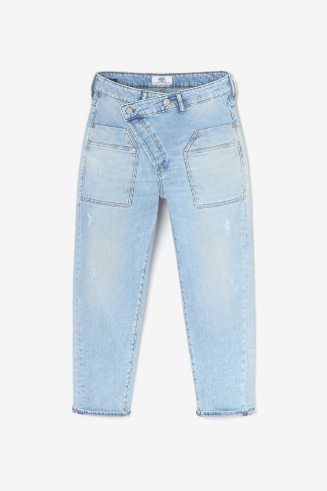 Jeans boyfit Cosy Pocket 7/8 destroy blau Nr.5