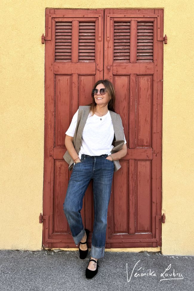 James 400/60 girlfriend by Véronika Loubry Jeans mit hoher Taille blau Nr. 2