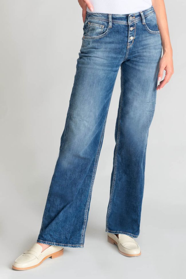 Jeans wide leg Lauryn destroy blau Nr.3