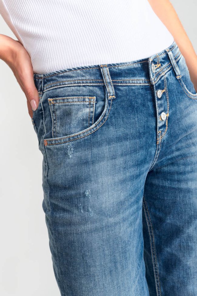 Jeans wide leg Lauryn destroy blau Nr.3