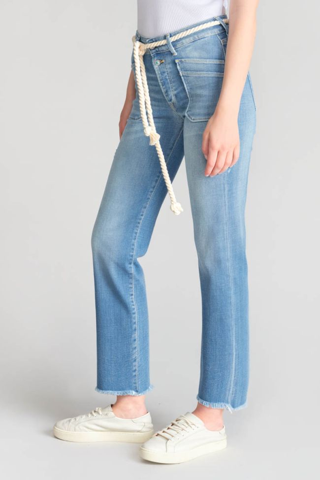 Jeans Pricilia high waist 7/8 destroy blau Nr.4