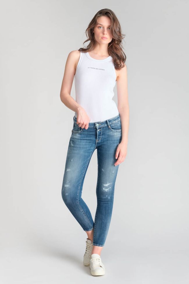 Jeans pulp slim Thais 7/8 destroy blau Nr.3