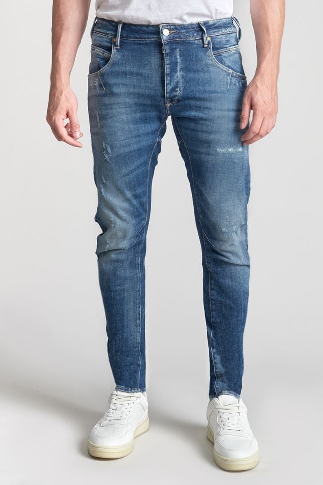 Jeans 900/03 tapered twisted Locarn destroy blau Nr.3