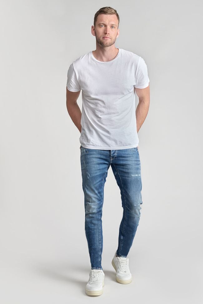 Jeans 900/03 tapered twisted Locarn destroy blau Nr.3