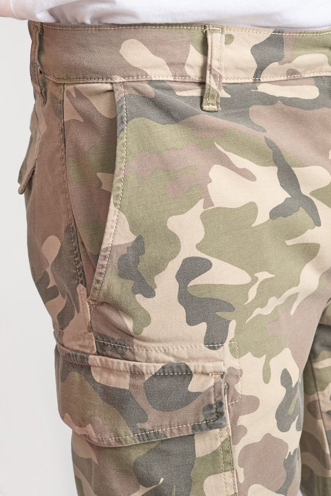Bermuda-short Camo in weiß