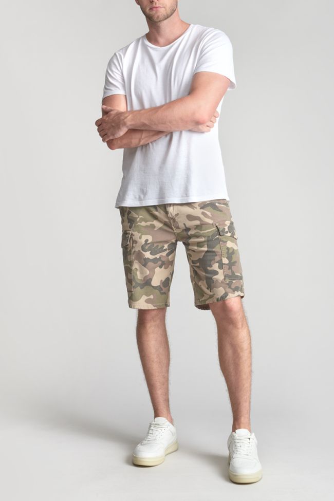 Bermuda-short Camo in weiß