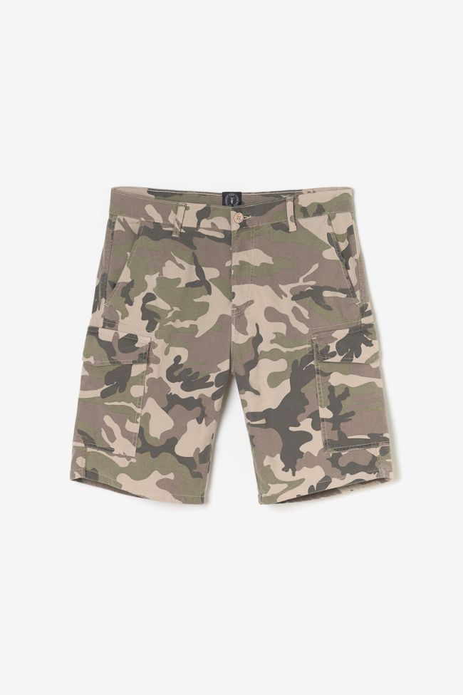 Bermuda-short Camo in weiß