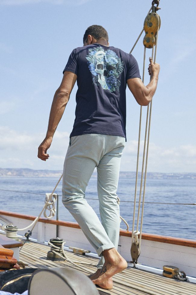 Weite Chinohose Cesar in grau