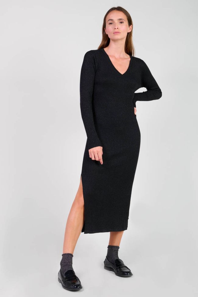 Langes kleid Anomy in schwarz