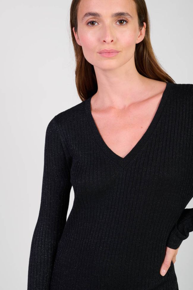 Langes kleid Anomy in schwarz