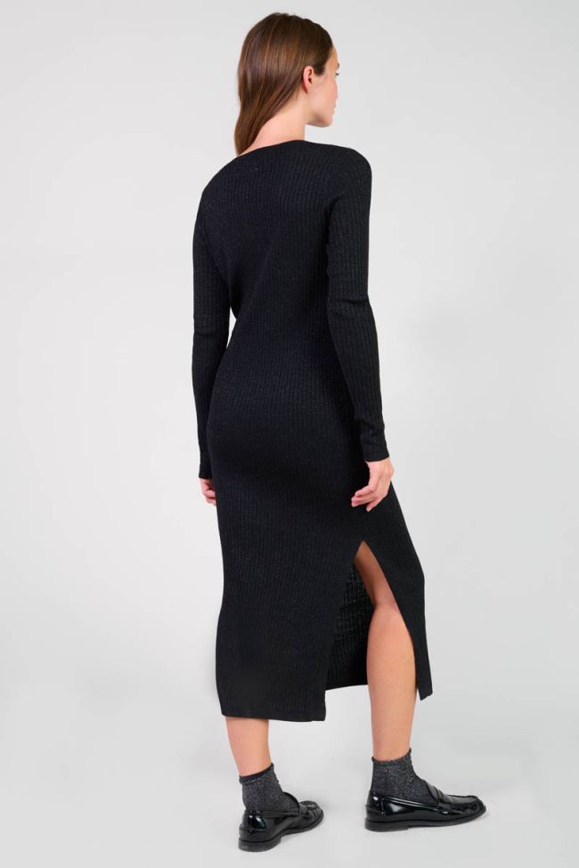 Langes kleid Anomy in schwarz