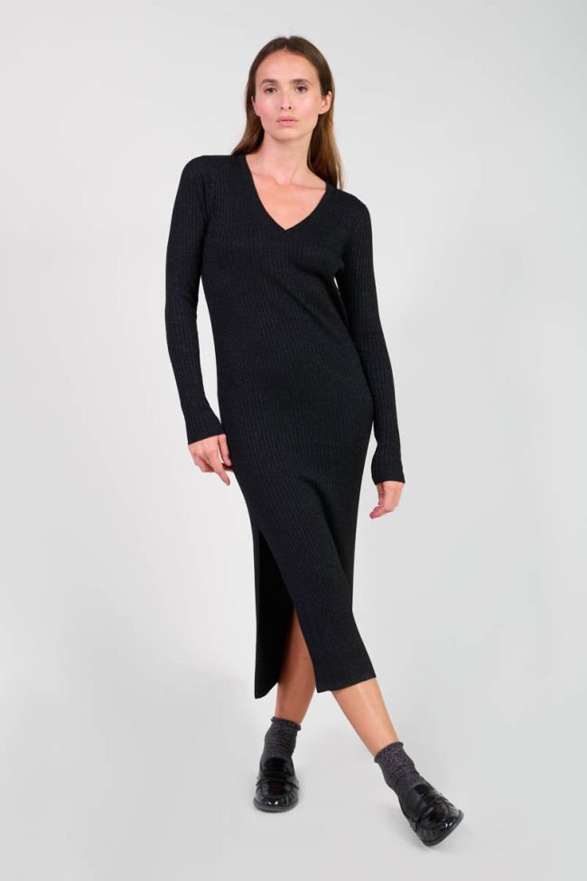 Langes kleid Anomy in schwarz