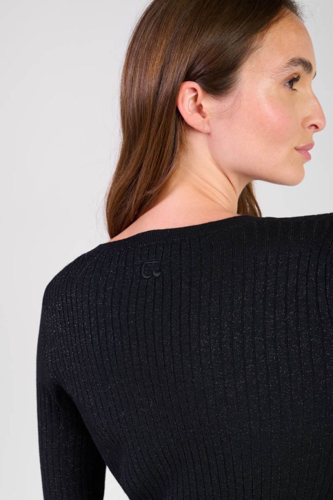 Langes kleid Anomy in schwarz