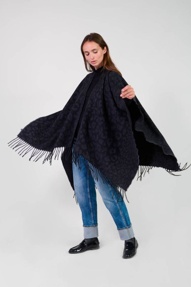 Poncho Carzola in schwarz
